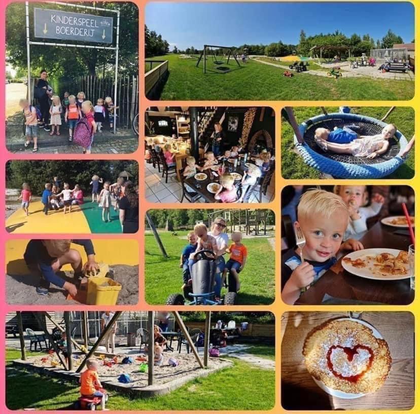 Pipowagens Bij Pannenkoekenrestaurant & Camping De Koppenjan 'Een Uniek Verblijf Met Kinderspeelboerderij' Jubbega-Schurega Eksteriør billede